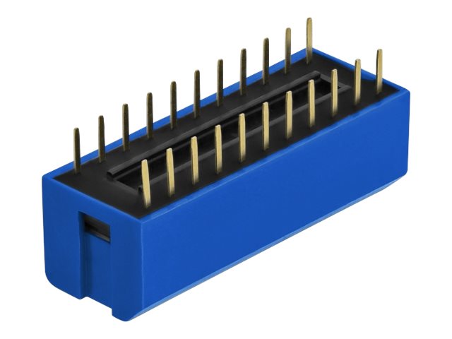 Delock DIP flip switch piano 11-digit 2.54 mm pitch THT vertical - DIP-Schalter - Blau (Packung mit 2)
