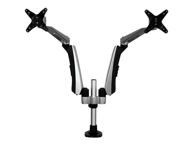 StarTech.com Dual-Monitorhalterung mit voll beweglichem Arm - Stapelbar - Austauschbare Arme und federunterstützte Höhenverstellung - Befestigungskit (Tischmontage, Kabeldurchführungsklemme)