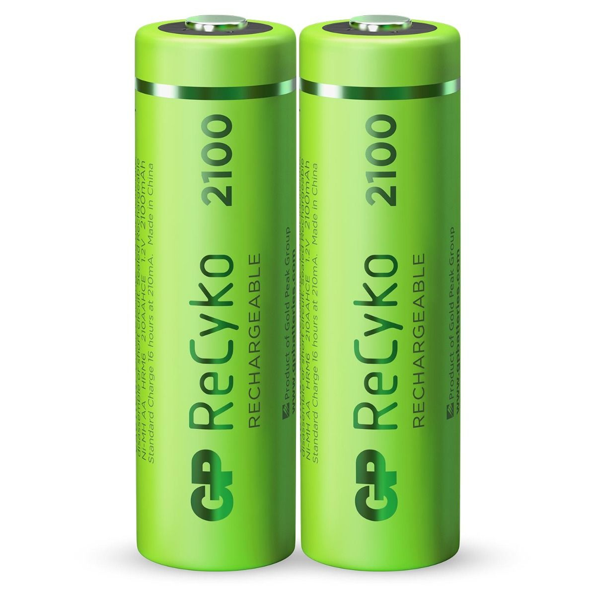 GP Battery 210AAHCE-2WB2 - Wiederaufladbarer Akku - AA - Nickel-Metallhydrid (NiMH) - 1,2 V - 2 Stück(e) - 2100 mAh