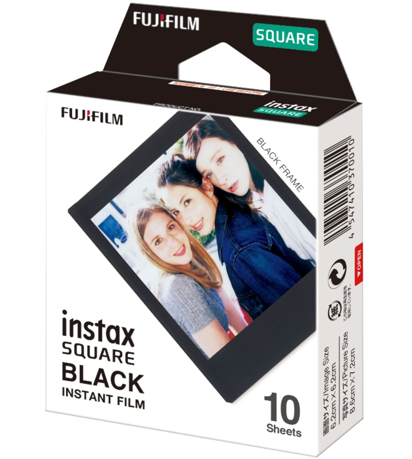 Fujifilm Instax Square BLACK - Instant-Farbfilm