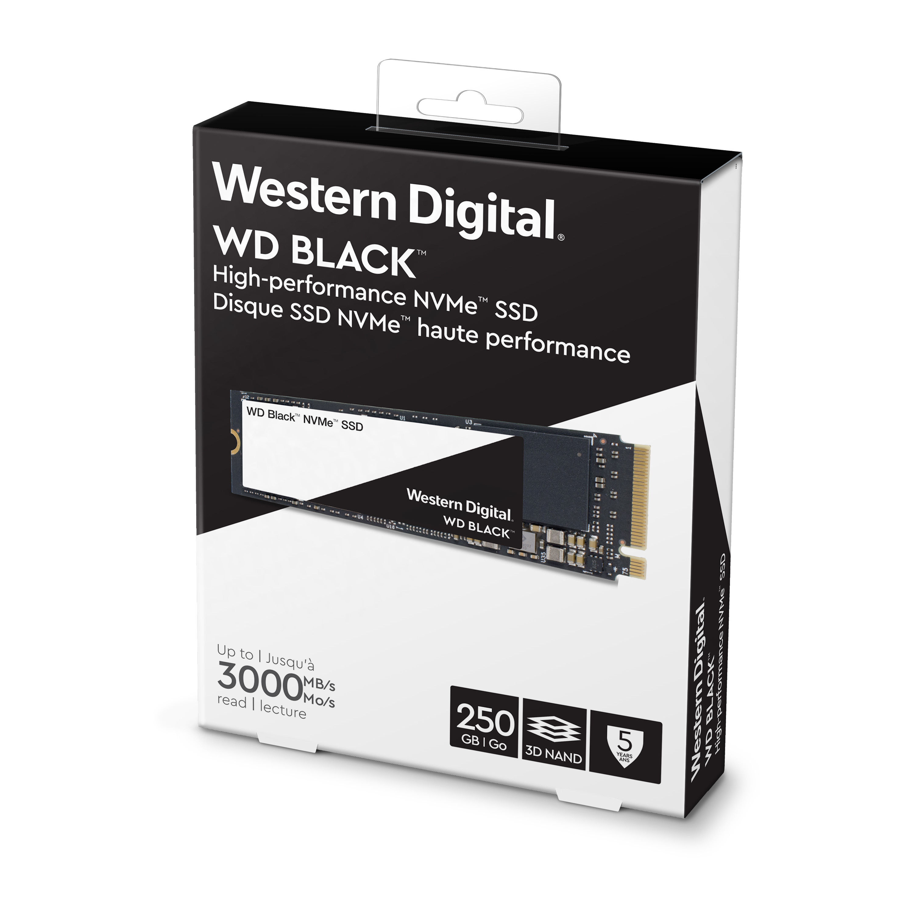WD Black NVMe SSD WDS500G2X0C - 500 GB SSD - intern - M.2 2280 - PCI Express 3.0 x4 (NVMe)