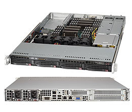 Supermicro SuperServer 6018R-WTR - Server - Rack-Montage - 1U - zweiweg - keine CPU - RAM 0 GB - SATA - Hot-Swap 8.9 cm (3.5")