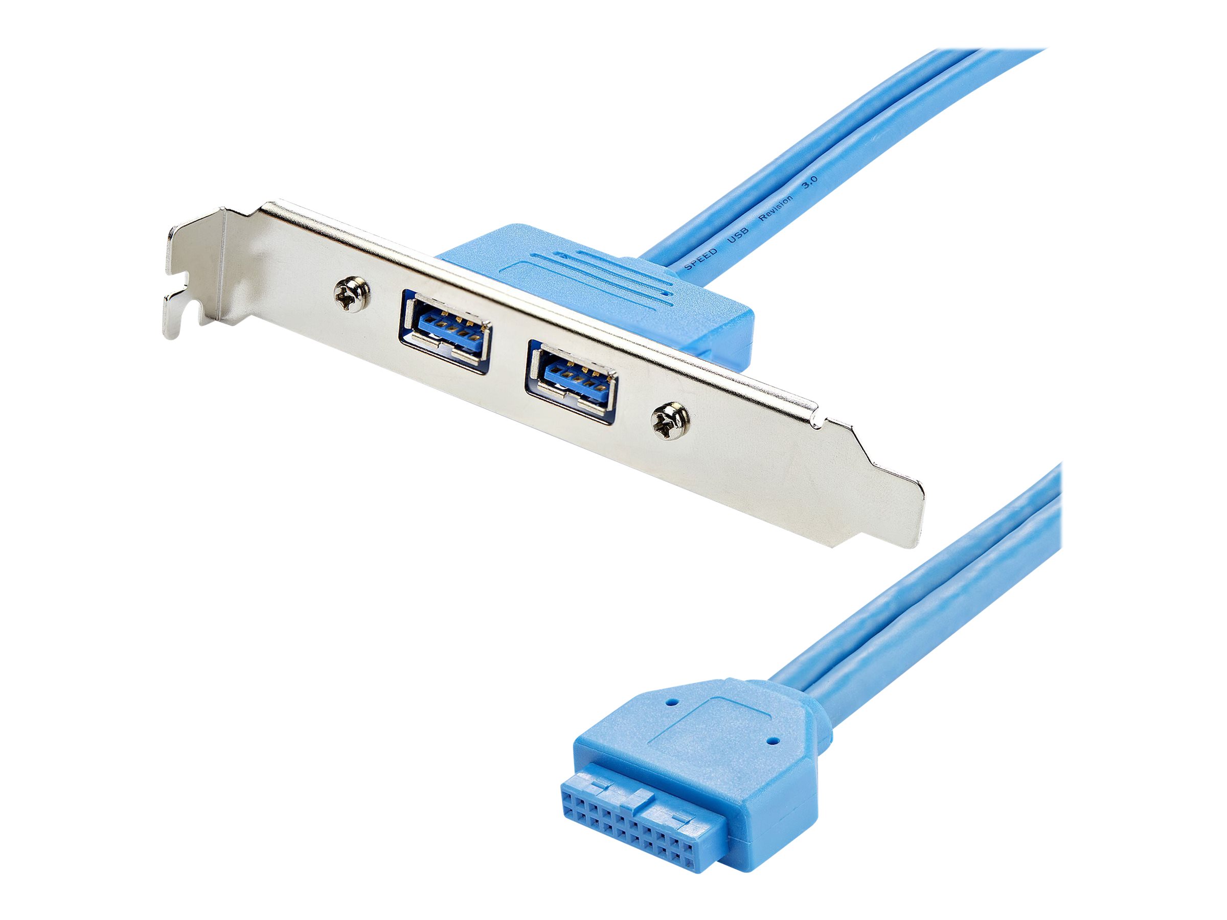 StarTech.com 2 Port USB 3.0 A Buchse Slotblech - USB 3 Pin Header Slotblech Konsole - USB-Konsole - USB Typ A (W)