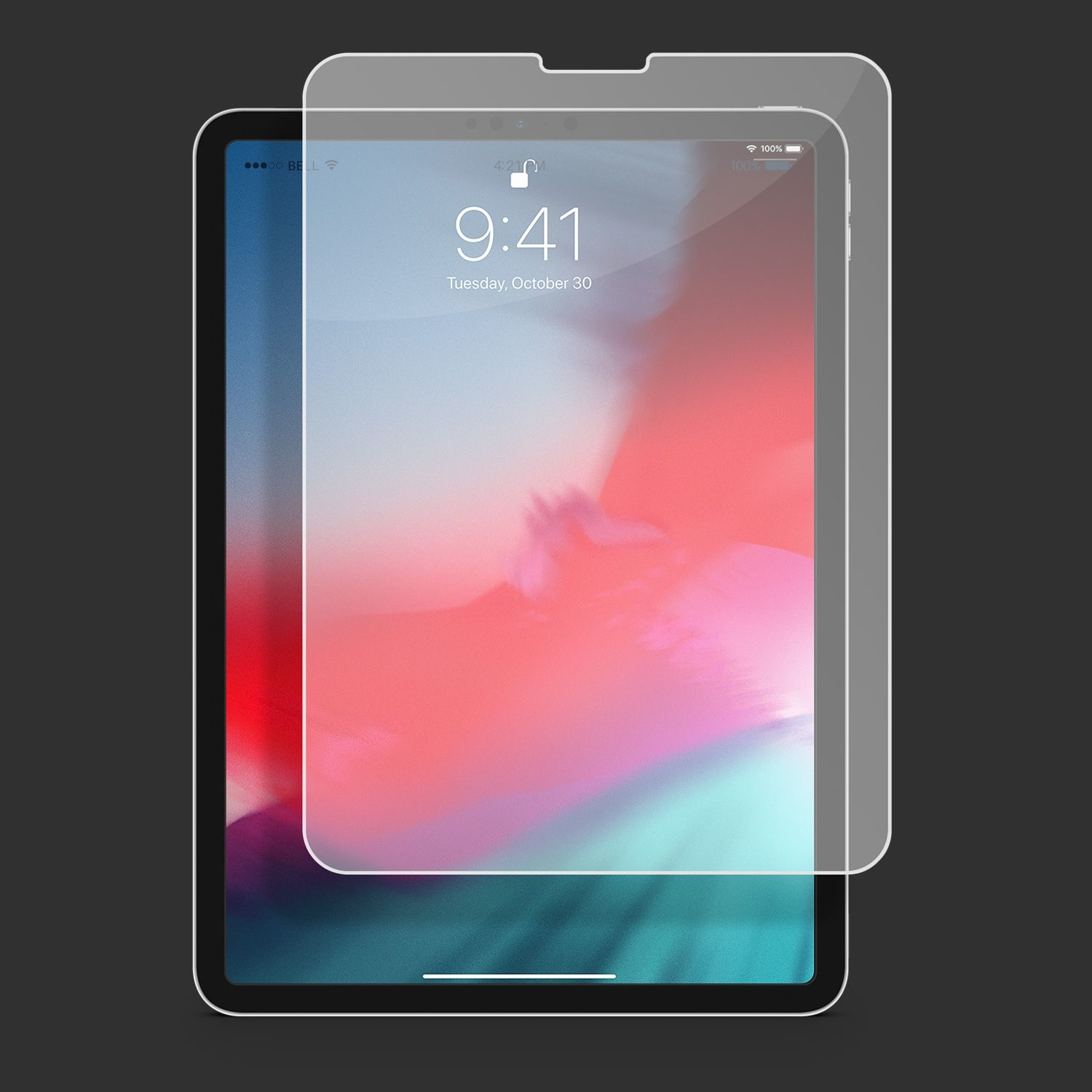 Compulocks iPad 10.2" Tempered Glass Screen Protector - Bildschirmschutz für Tablet - Glas - 10.2" - kristallklar - für Apple 10.2-inch iPad (7. Generation, 8. Generation, 9. Generation)