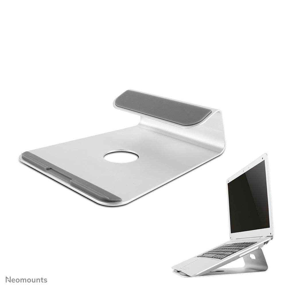 Neomounts NSLS025 - Aufstellung für Notebook - Gebürstetes Aluminium - Silber - Bildschirmgröße: 25.4-43.2 cm (10"-17")