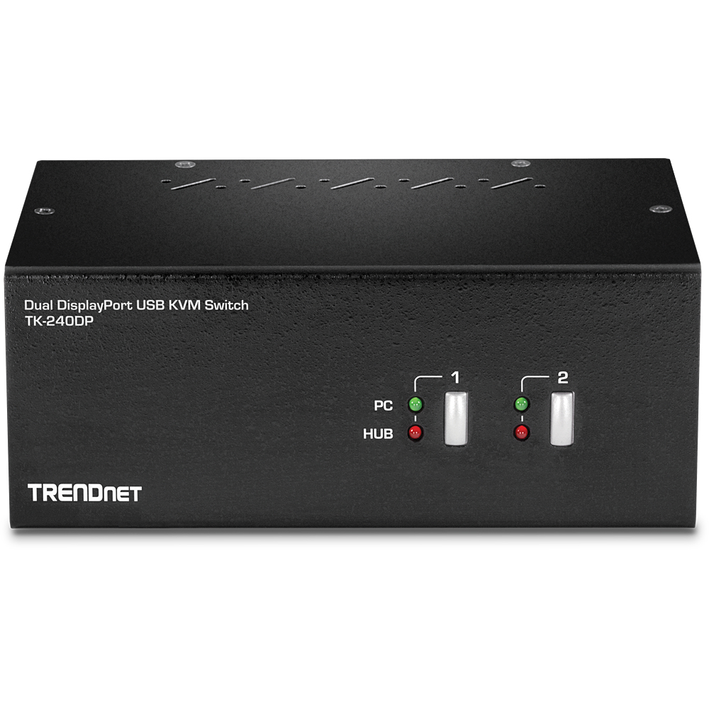 TRENDnet TK-240DP - KVM-/Audio-/USB-Switch - 2 x KVM/Audio/USB