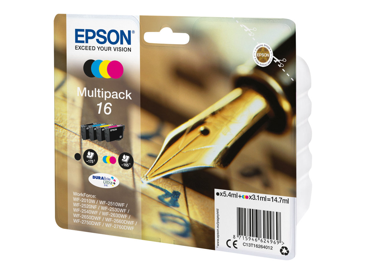 Epson 16 Multipack - 4er-Pack - Schwarz, Gelb, Cyan, Magenta
