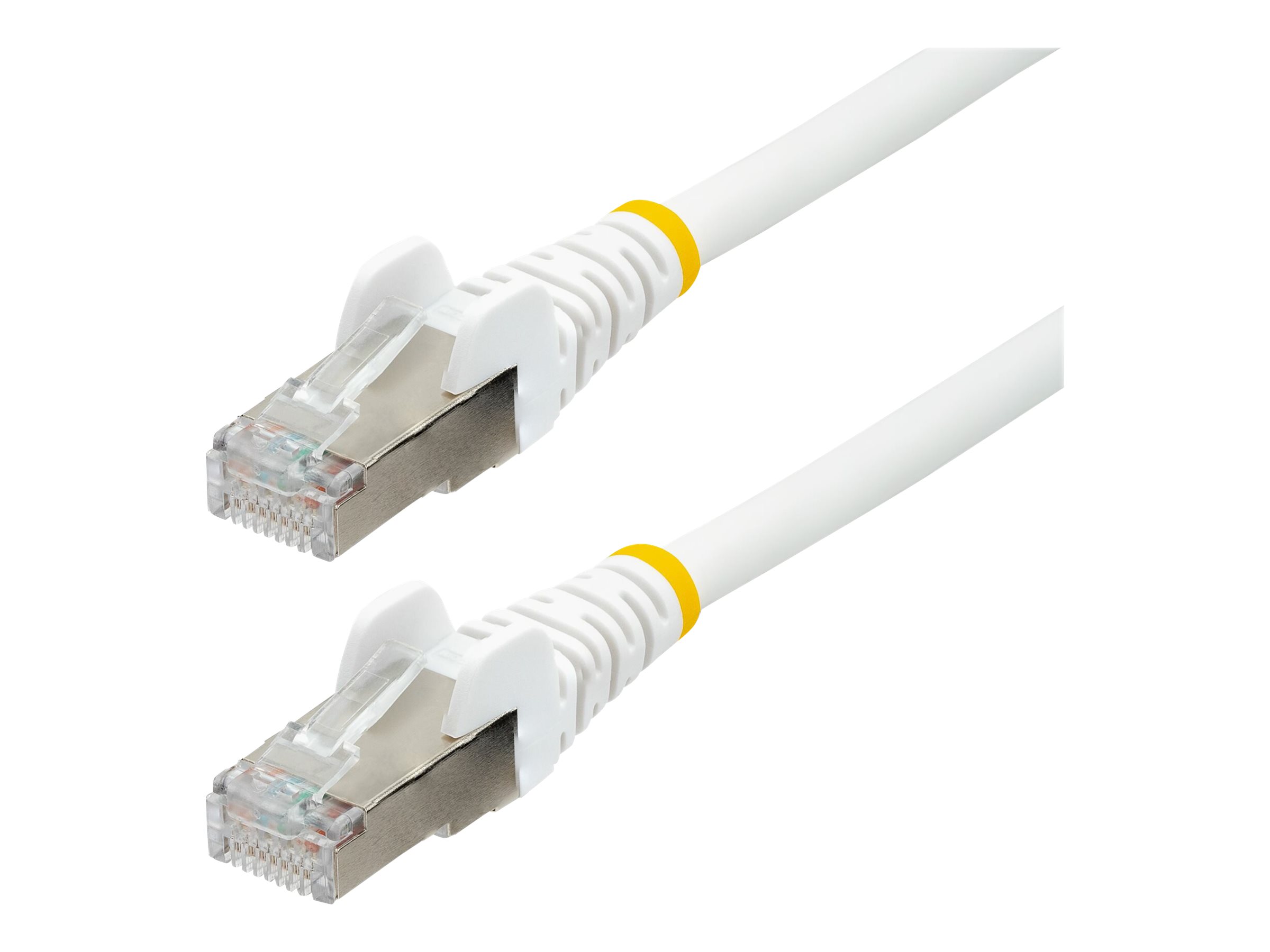 StarTech.com 1m CAT6a Ethernet Cable - White - Low Smoke Zero Halogen (LSZH)