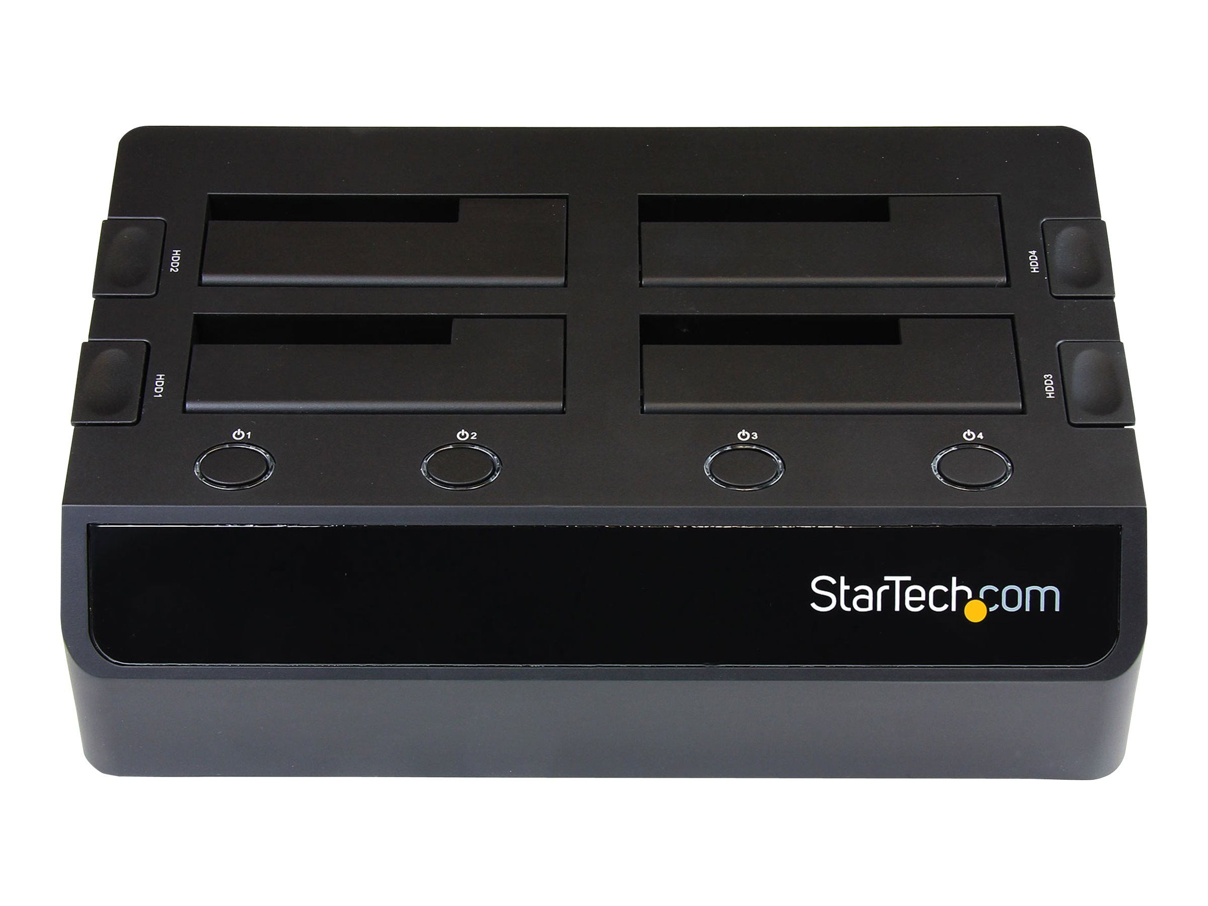 StarTech.com USB 3.0 4 Bay 2,5 / 3,5 Zoll SATA III Festplatten Dockingstation mit UASP und zwei Lüftern - 6,4 / 8,9 cm HDD / SSD Dock - Speichergehäuse - 4 Schächte (SATA-600)