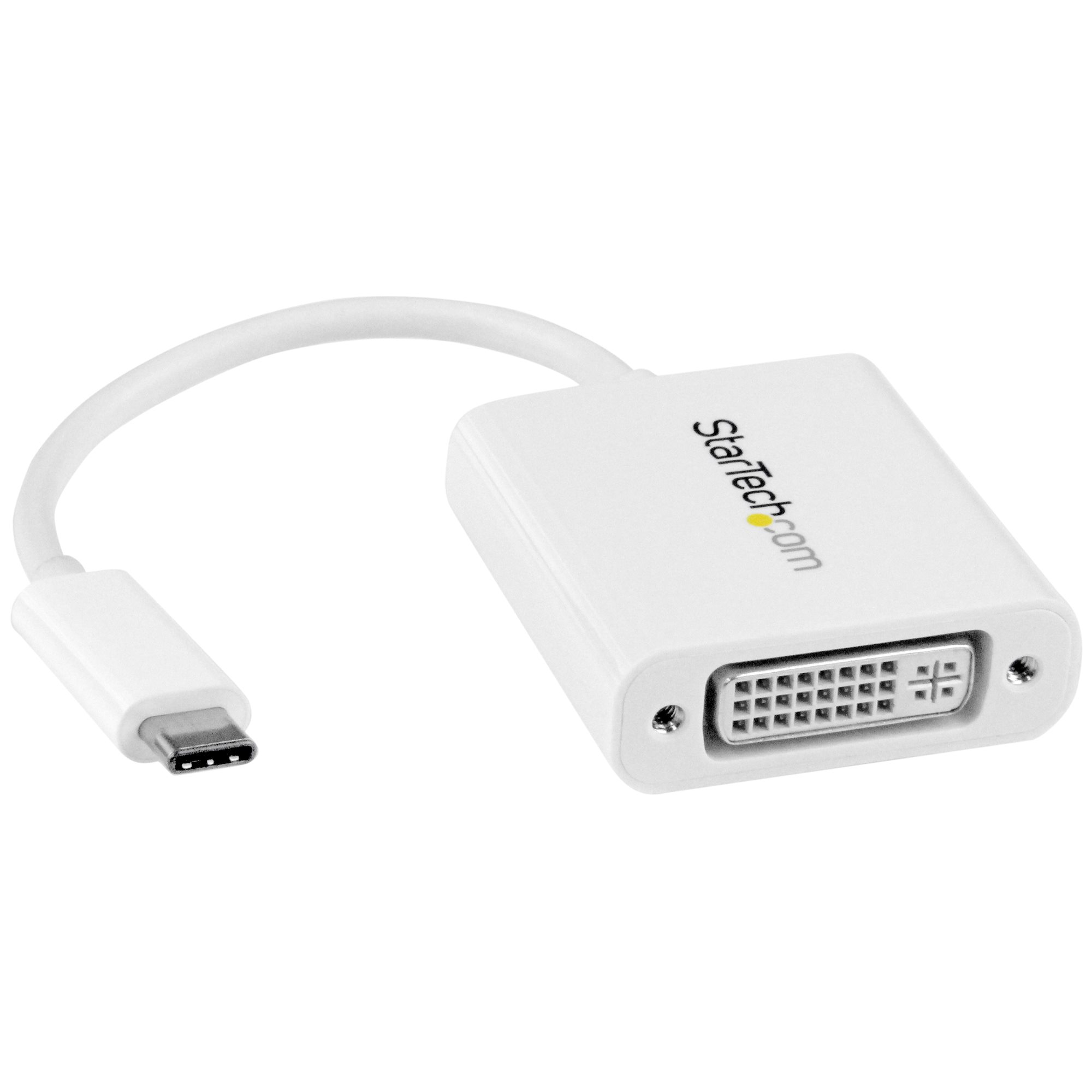 StarTech.com USB-C auf DVI Adapter - USB Type-C DVI Konverter für MacBook, Chromebook, Dell XPS oder andere USB-C Geräte