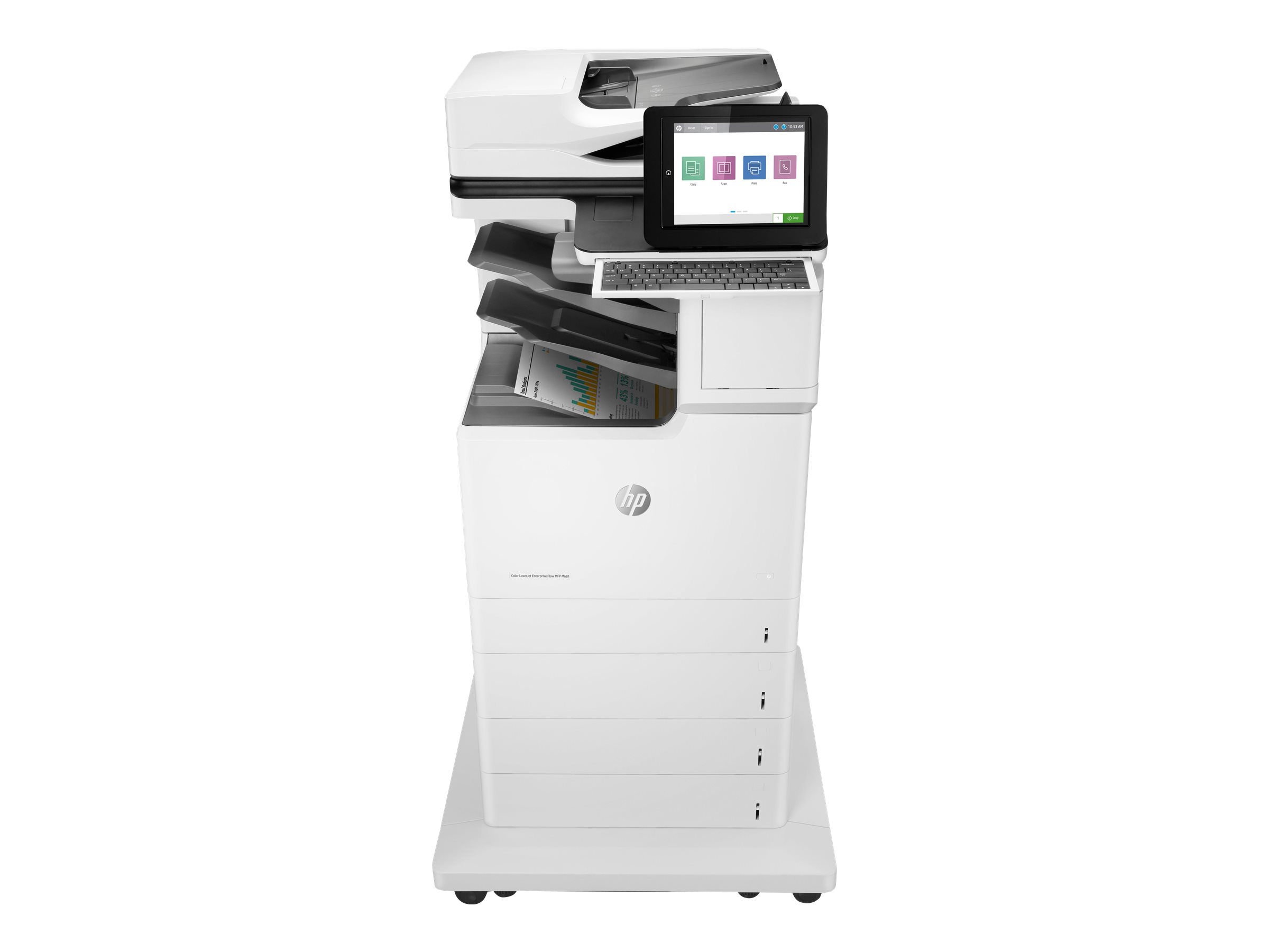 HP LaserJet Enterprise Flow MFP M681z - Multifunktionsdrucker - Farbe - Laser - Legal (216 x 356 mm)