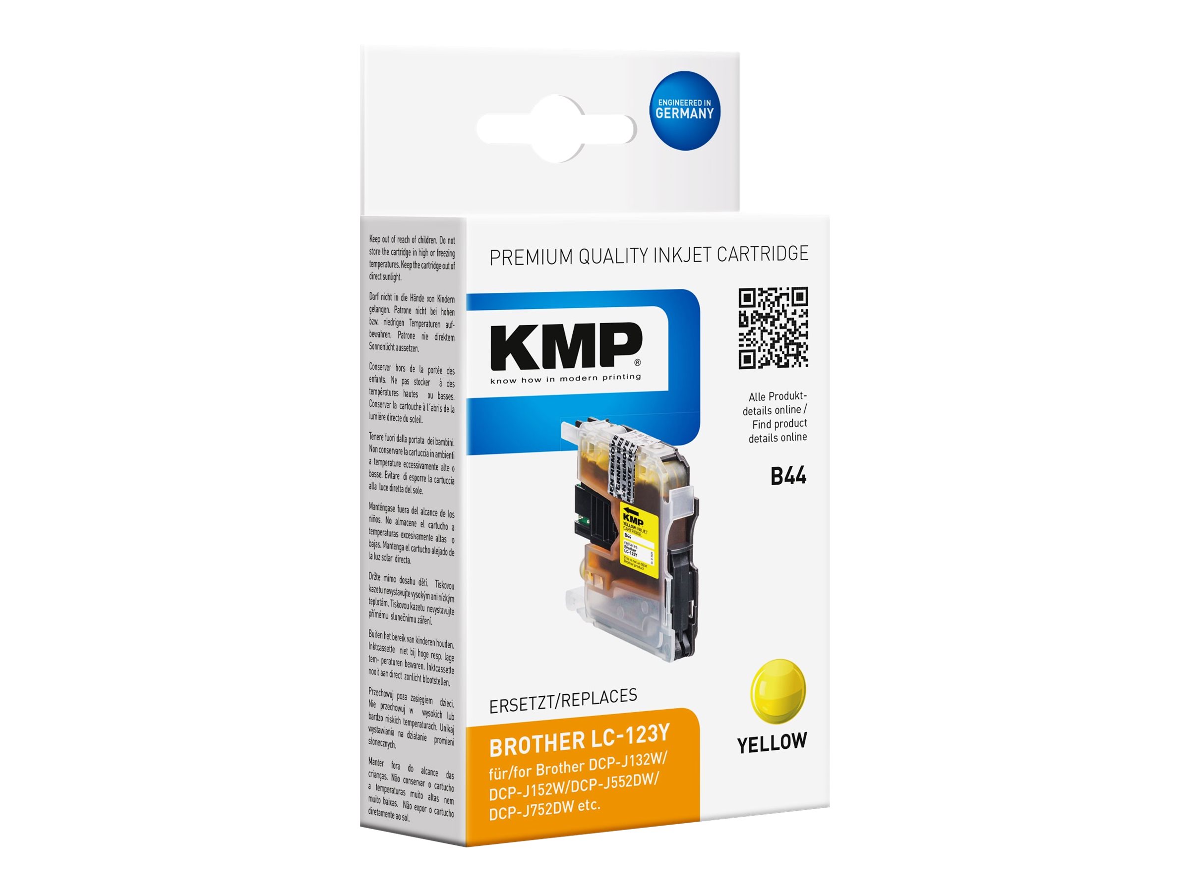 KMP B44 - 8 ml - Gelb - kompatibel - Tintenpatrone