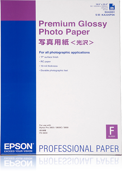 Epson Premium Glossy Photo Paper - Glänzend - A2 (420 x 594 mm)