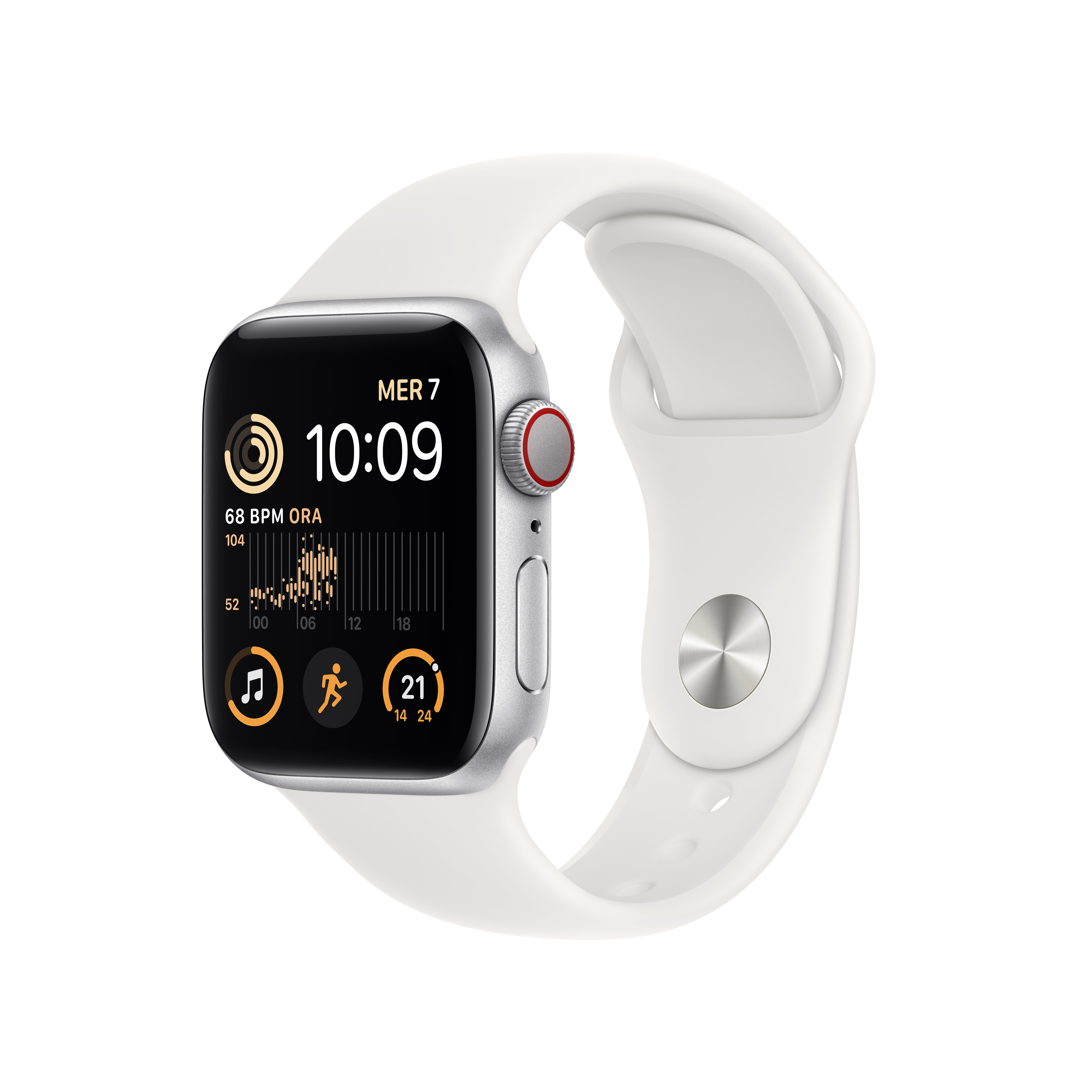 Apple Watch SE (GPS + Cellular) - 40 mm - Aluminium, Silber