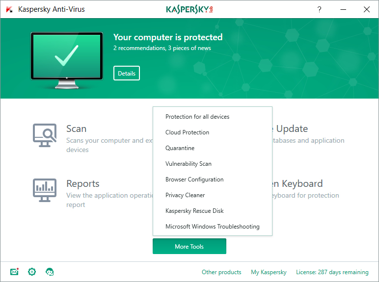 Kaspersky Anti-Virus - Erneuerung der Abonnement-Lizenz (1 Jahr)