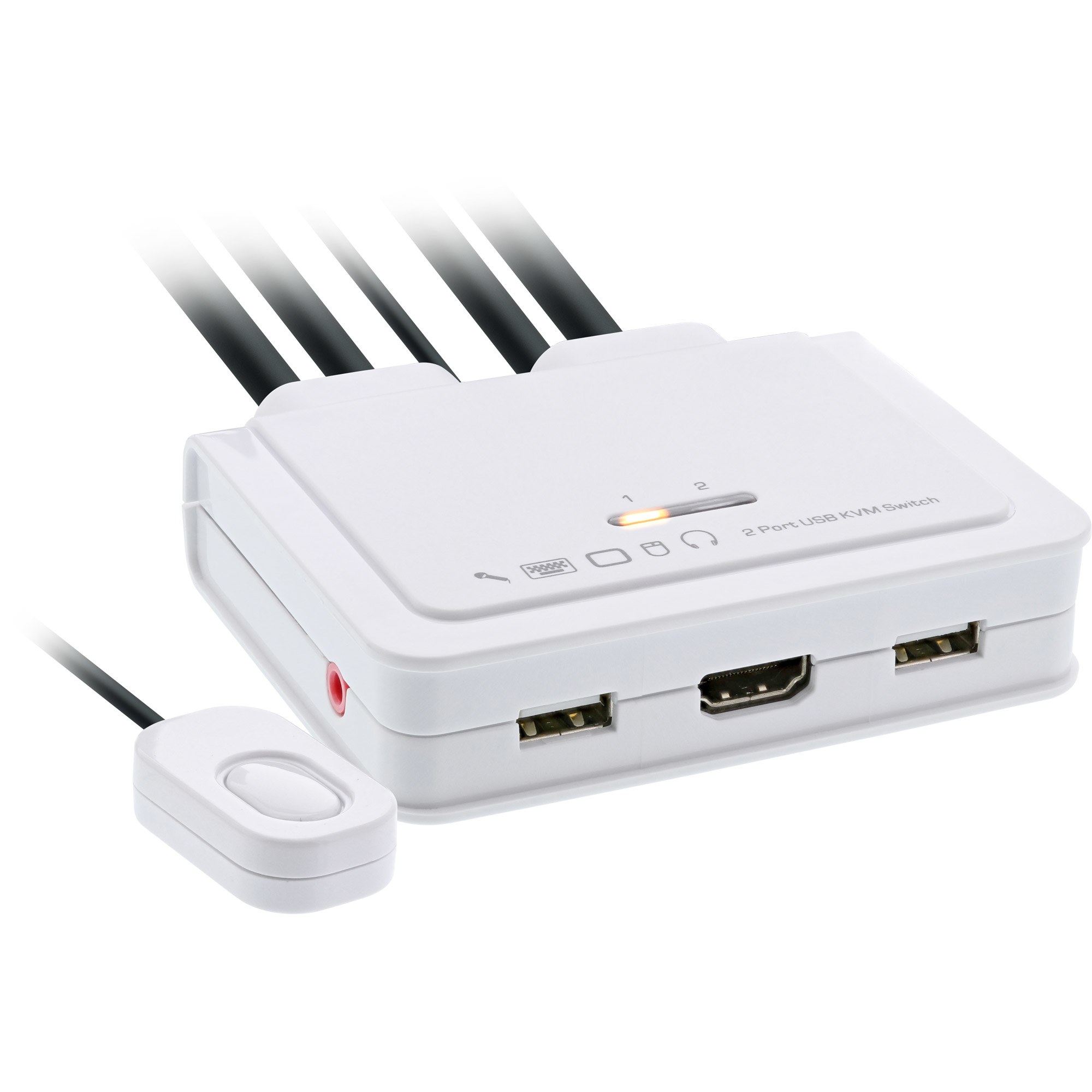InLine 62613I - KVM-/Audio-/USB-Switch - 2 x KVM/Audio/USB