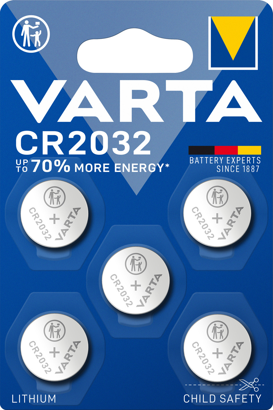 Varta Electronics - Batterie 5 x CR2032 - Li