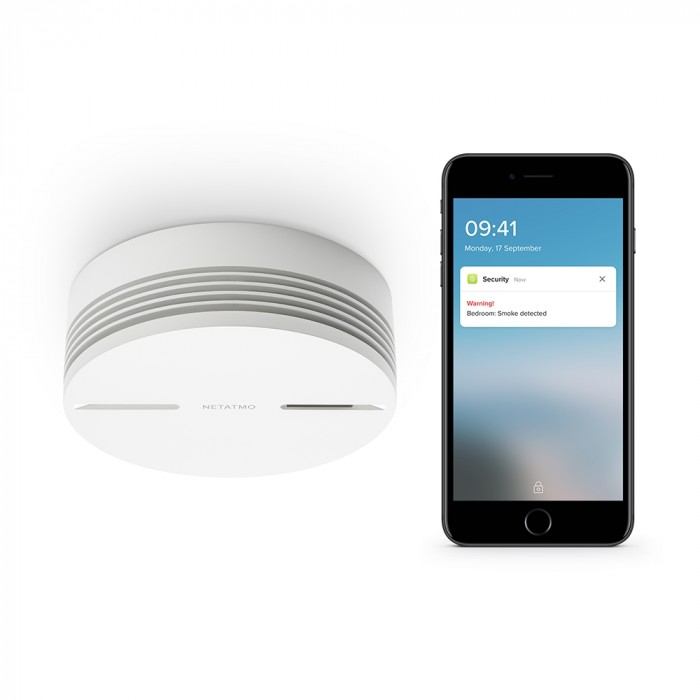 Netatmo Smart Smoke Alarm - Rauchmelder - 802.11b/g/n, Bluetooth 4.0