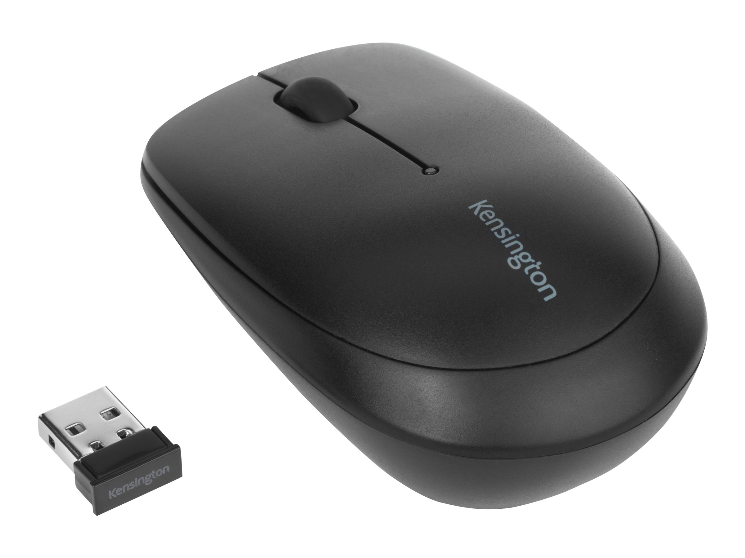 Kensington Pro Fit Mobile - Maus - rechts- und linkshändig - Laser - 2 Tasten - kabellos - 2.4 GHz - kabelloser Empfänger (USB)