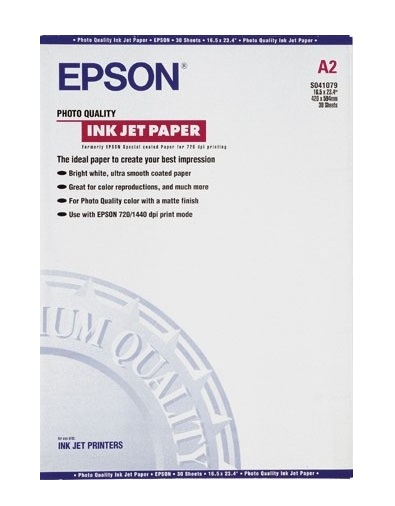 Epson Photo Quality Ink Jet Paper - Matt - beschichtet - A2 (420 x 594 mm)