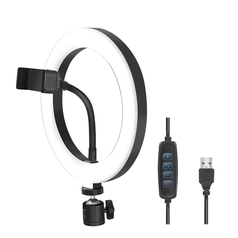 LogiLink Smartphone-Ringlicht Durchmesser 200 mm für Smartphone von 10.16 cm - 17.78 4"