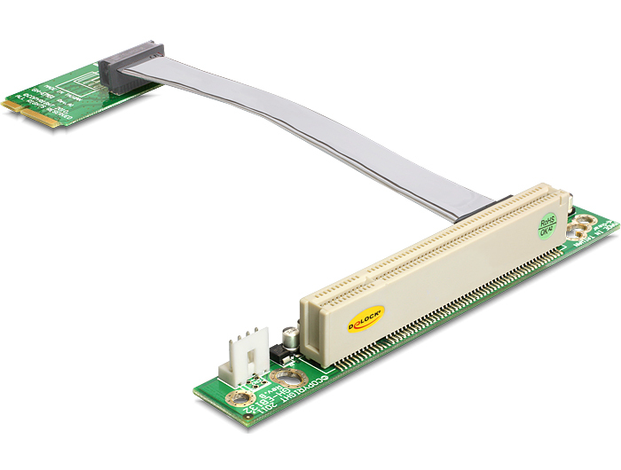 Delock Riser Card Mini PCI Express > PCI 32 Bit / 5 V left insertion