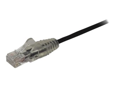 StarTech.com 3 m Cat6-Kabel - Schlankes Cat6-Patchkabel - Schwarz - Snagless RJ45-Anschlusse - Gigabit-Ethernet-Kabel - 28 AWG - Patch-Kabel - RJ-45 (M)