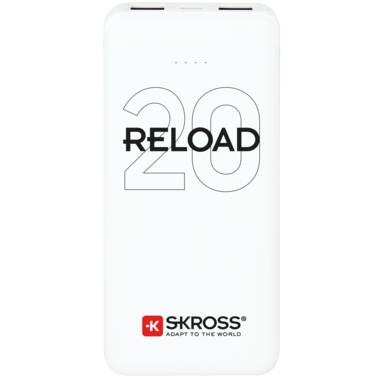 SKROSS Reload 20 - Weiß - Rechteck - IP20 - Lithium - 20000 mAh - USB