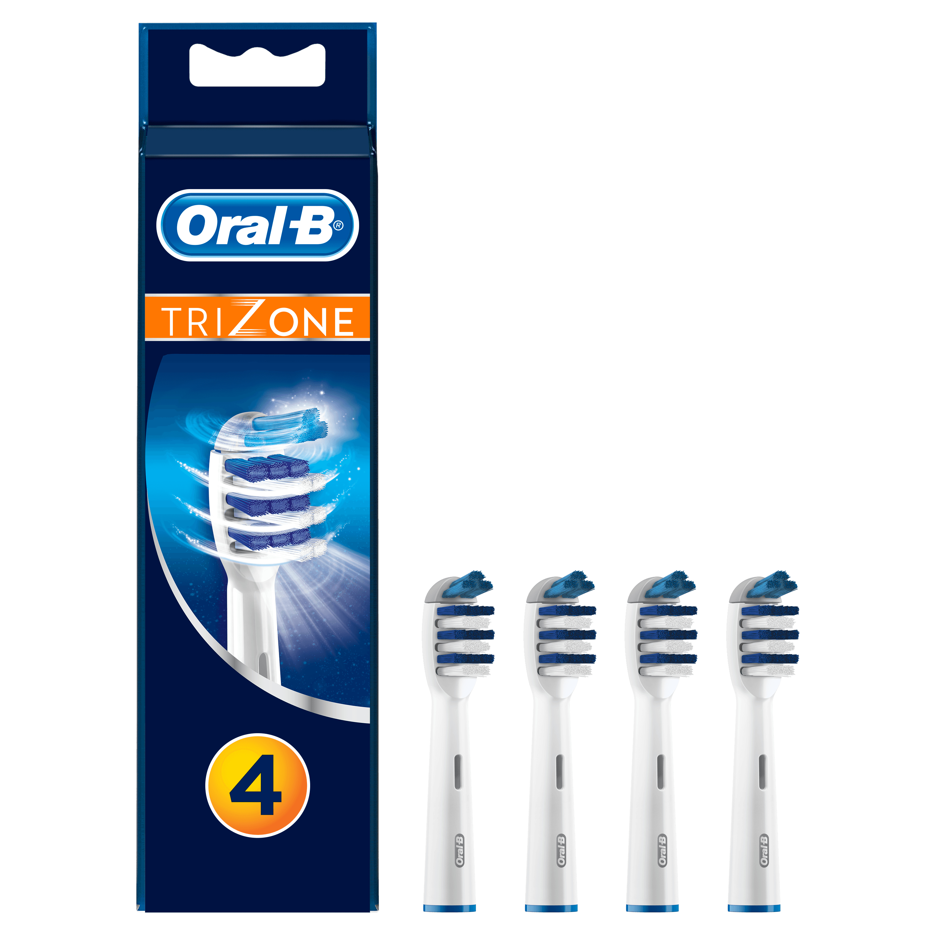 Oral-B TriZone EB303+1 - Austausch-Bürstenkopf - für Zahnbürste (Packung mit 4)