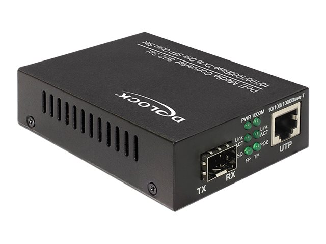 Delock Gigabit Ethernet Media Converter - Medienkonverter - GigE - 10Base-T, 100Base-TX, 1000Base-T, 1000Base-X - SFP (mini-GBIC)