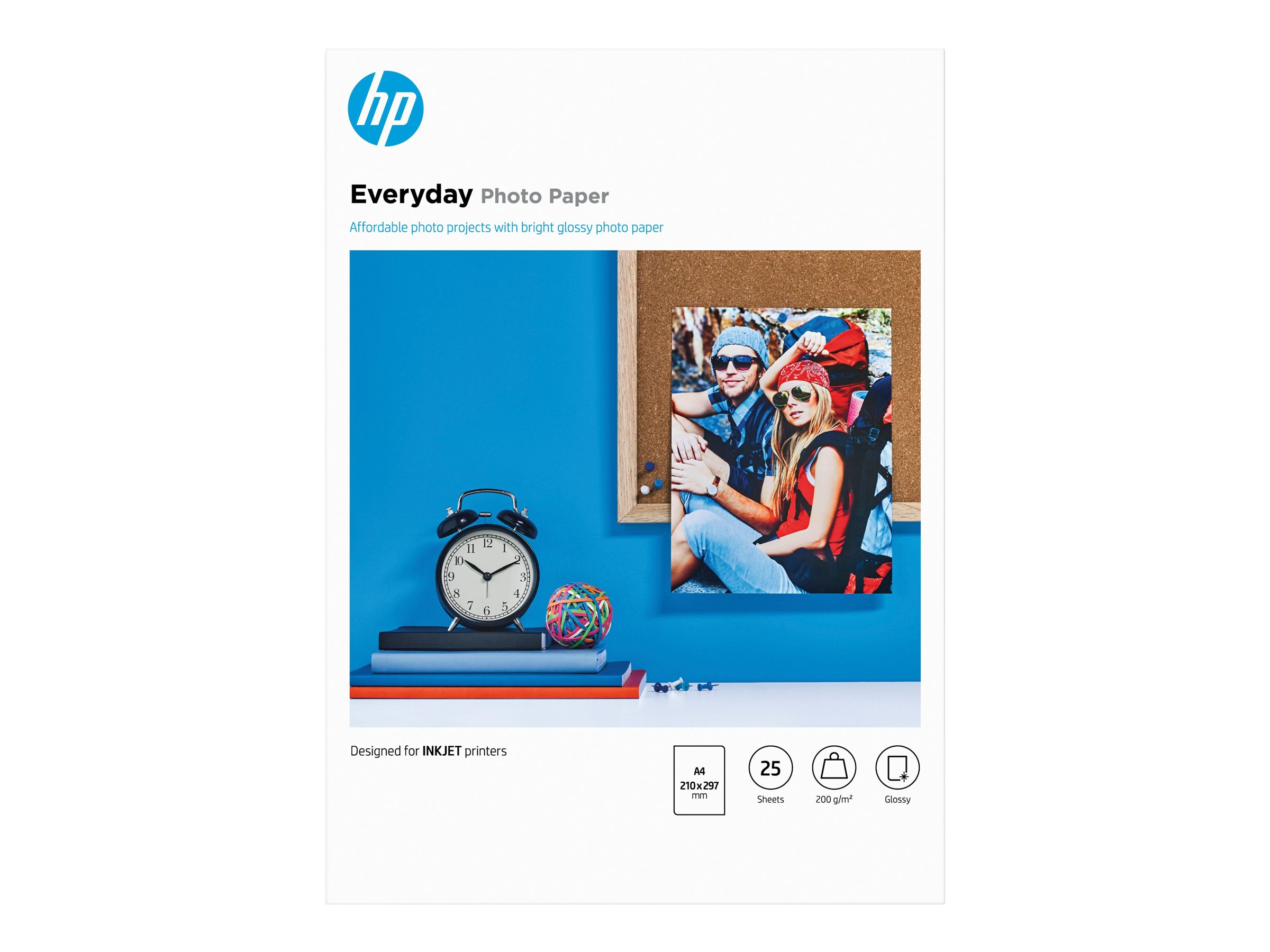 HP Everyday Photo Paper - Glänzend - 8 mil - A4 (210 x 297 mm)