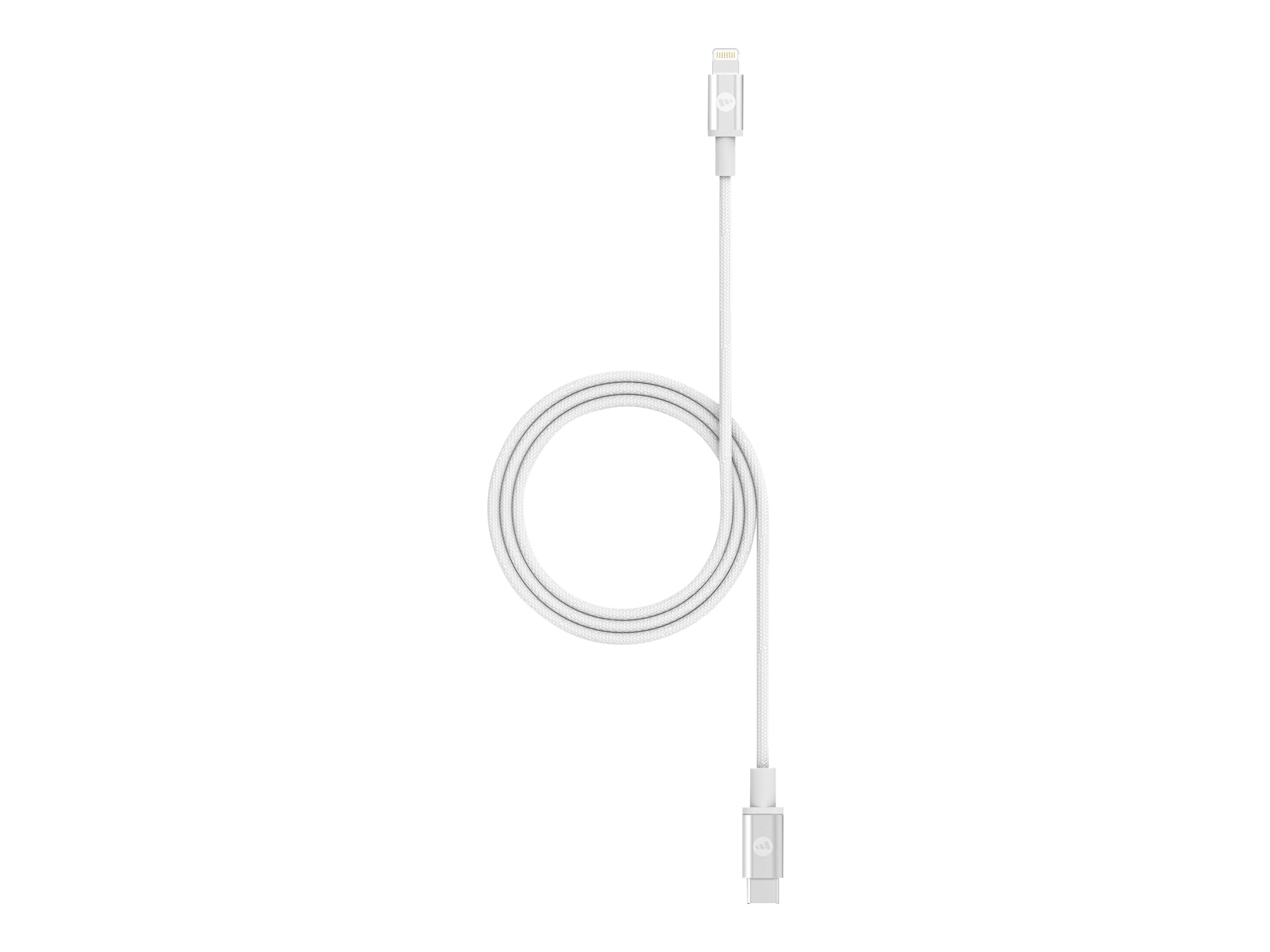 ZAGG mophie - Lightning-Kabel - 24 pin USB-C männlich zu Lightning männlich - 1 m - weiß - für Apple iPad/iPhone/iPod (Lightning)