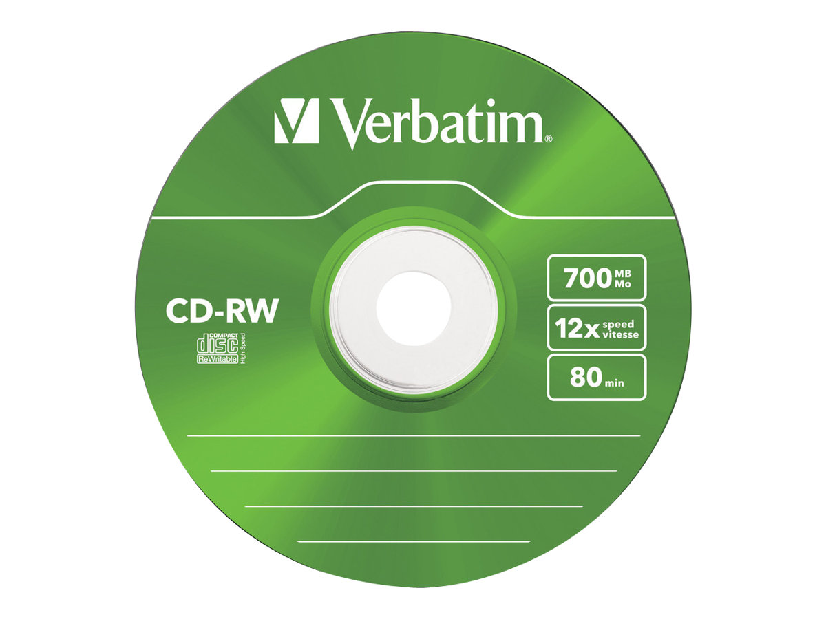 Verbatim DataLifePlus Hi-Speed - 5 x CD-RW - 700 MB (80 Min)
