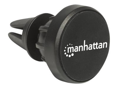 Manhattan Magnetic Car Air-Vent Phone Mount, Adjustable Clip-on, Quick Attach and Release, Non-Skid Pad, Black, Lifetime Warranty, Boxed
