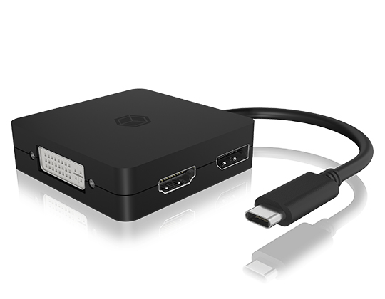 ICY BOX IB-DK1104-C - Videoadapter - USB-C männlich zu HD-15 (VGA)