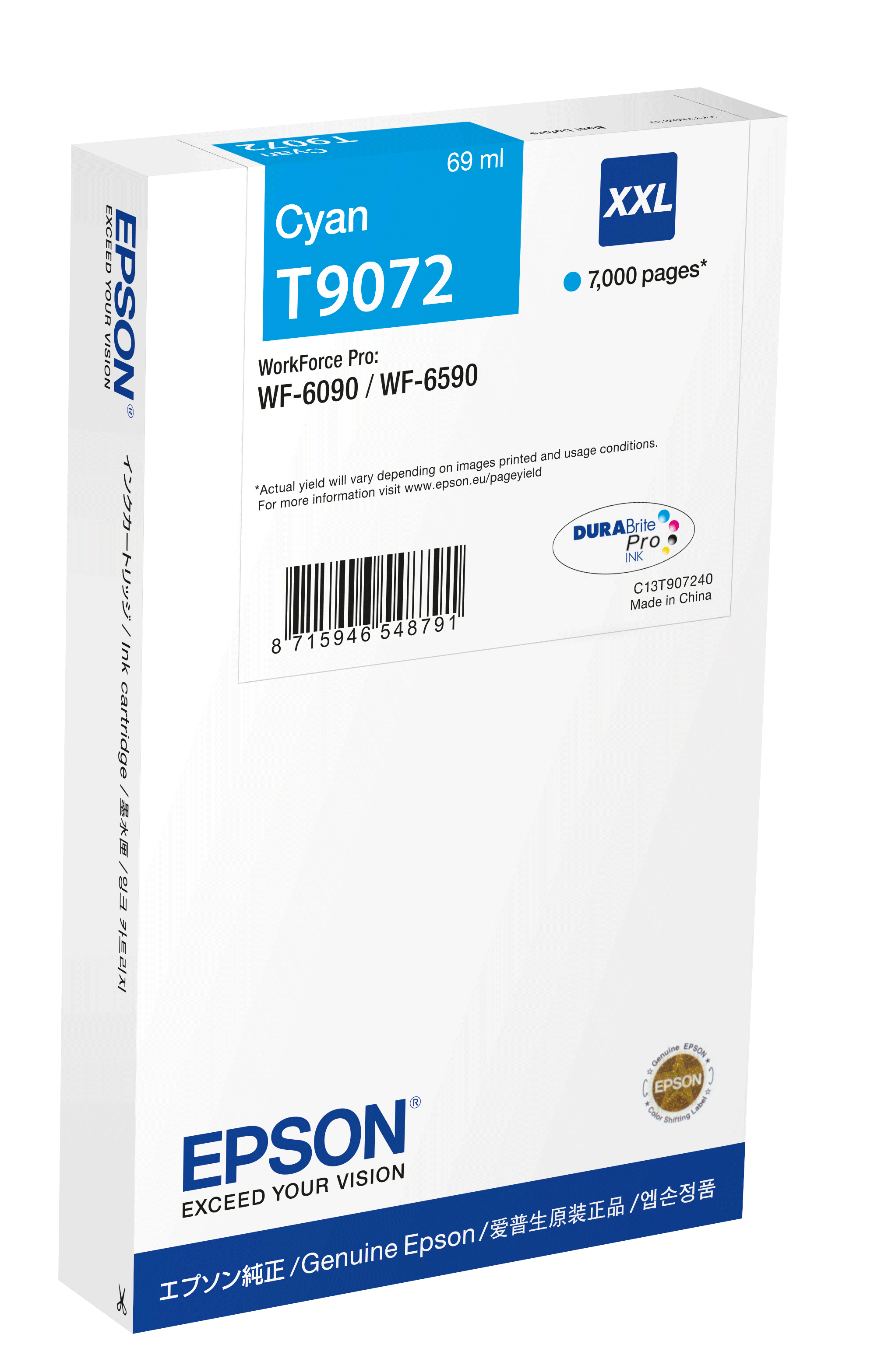Epson T9072 - 69 ml - Größe XXL - Cyan - Original