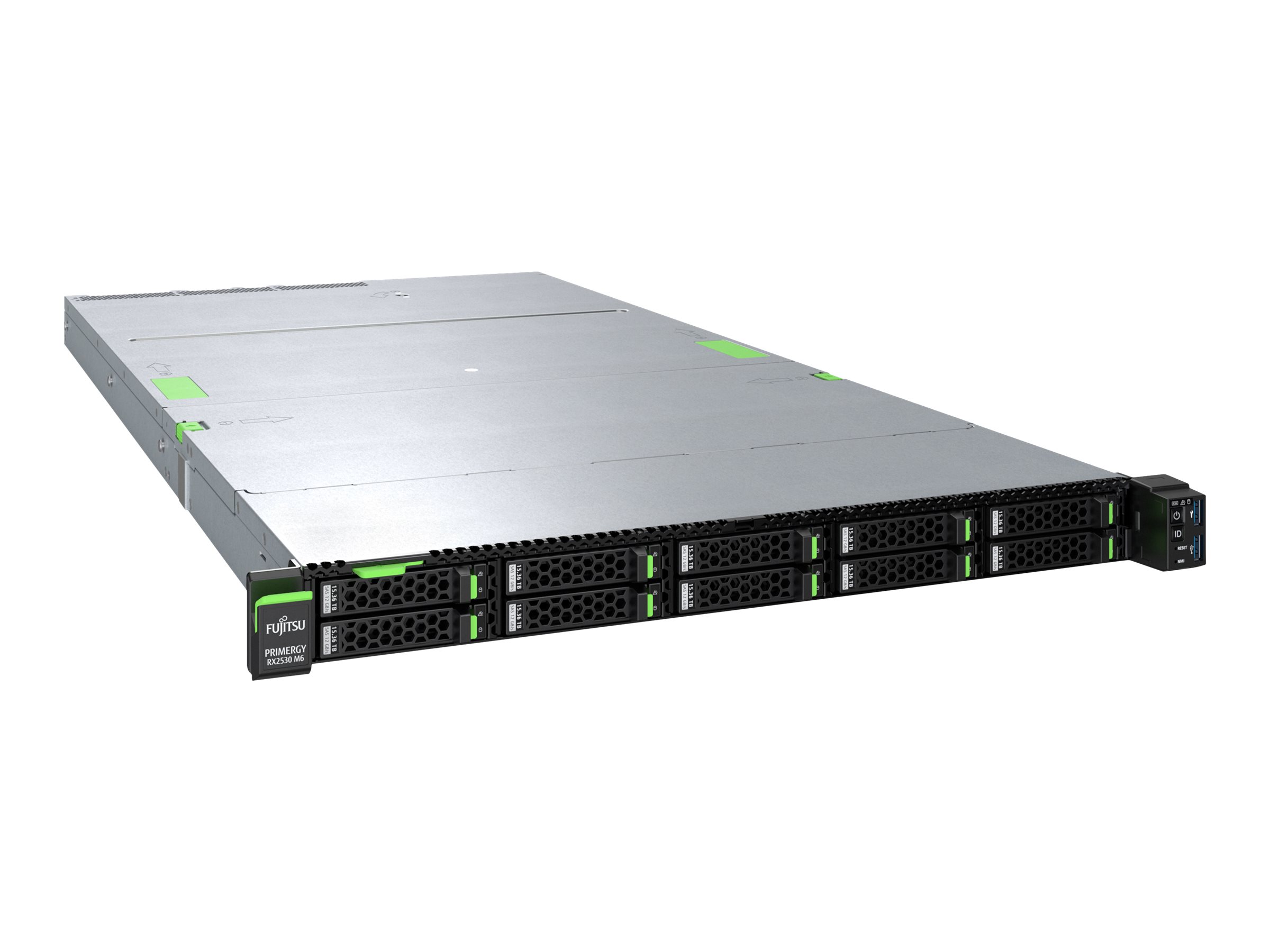 Fujitsu PRIMERGY RX2530 M6 - Server - Rack-Montage - 1U - zweiweg - 1 x Xeon Silver 4309Y / 2.8 GHz - RAM 16 GB - SATA - Hot-Swap 6.4 cm (2.5")