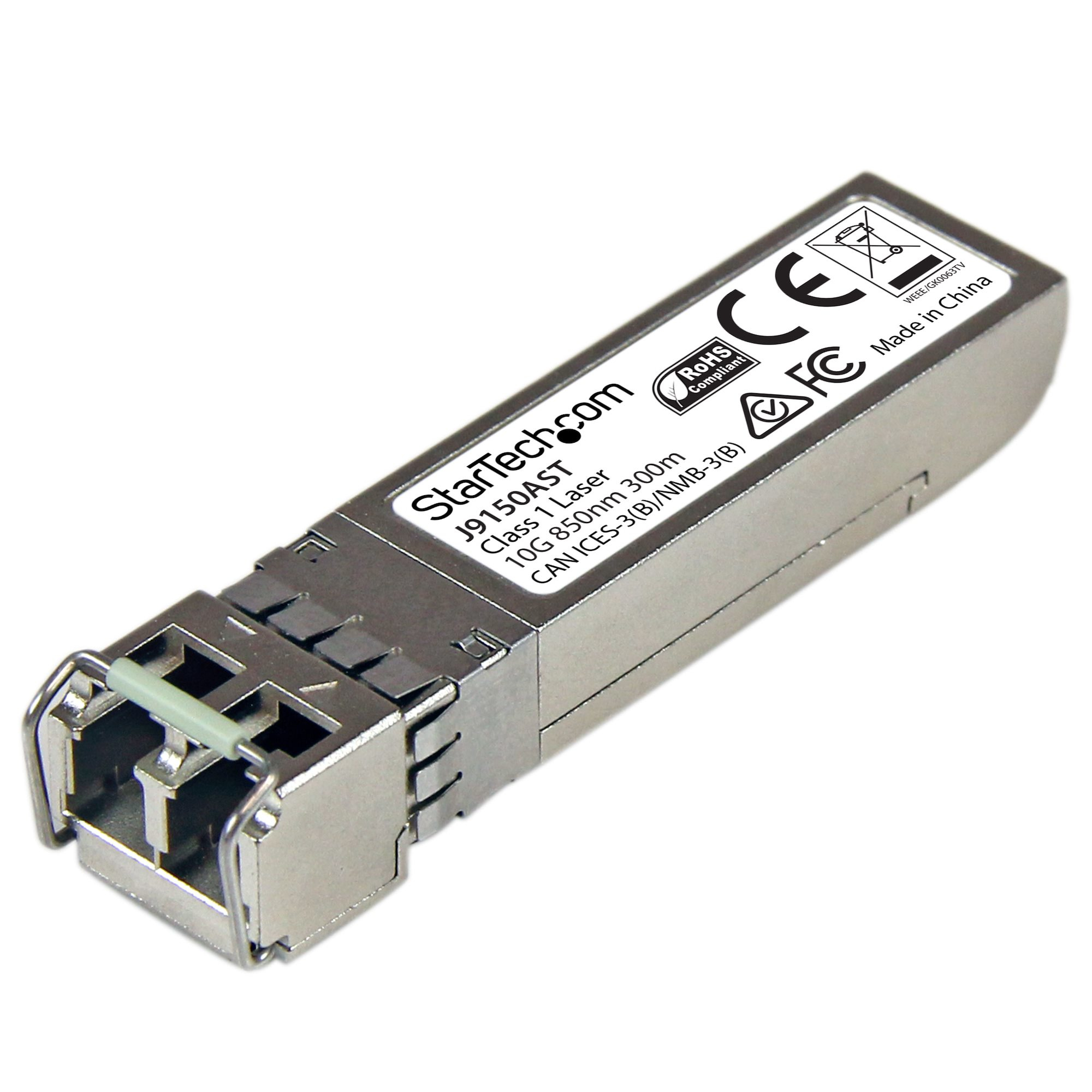 StarTech.com 10 Gigabit LWL SFP+ Transceiver Modul - HP J9150A kompatibel - MM LC mit DDM - 300m - 10GBase-SR - SFP+-Transceiver-Modul (gleichwertig mit: HP J9150A)