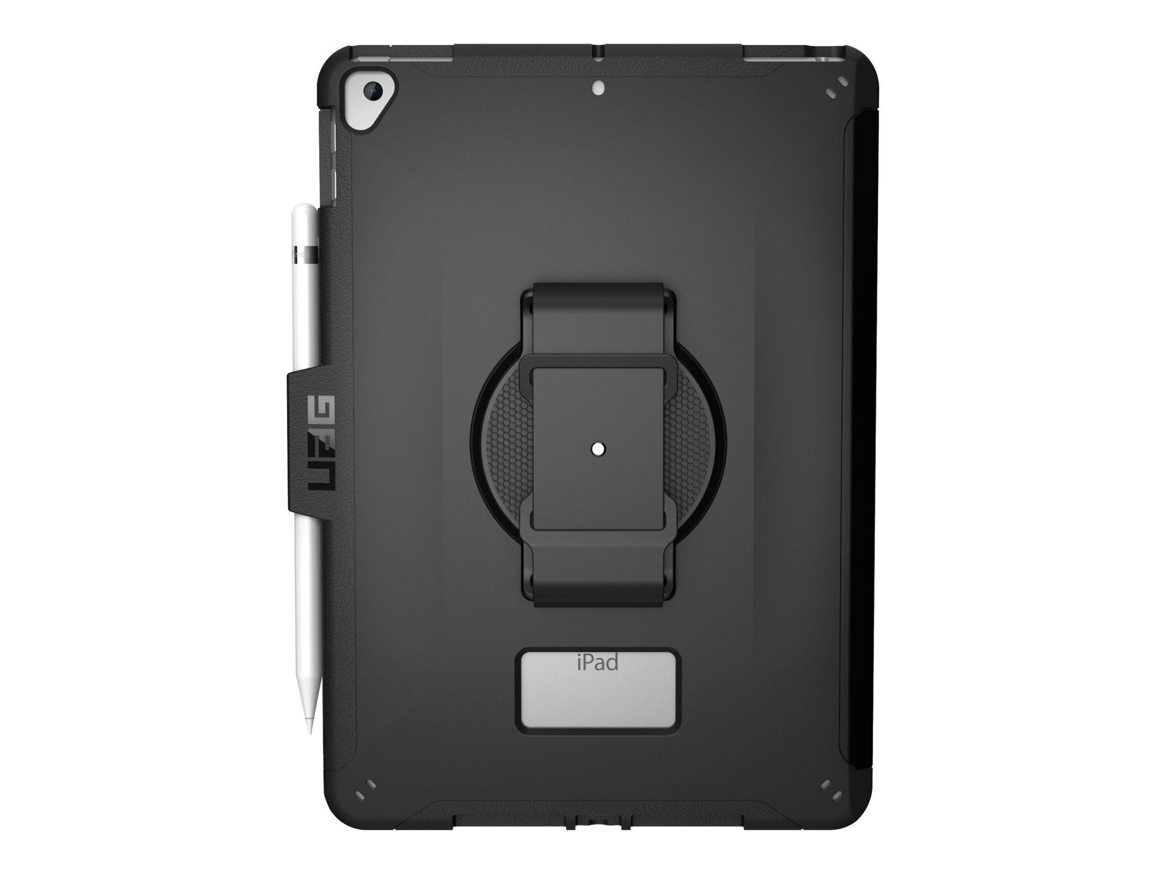 Urban Armor Gear UAG Case for iPad 10.2-in (9/8/7 Gen, 2021/2020/2019) - Scout w/ Handstrap Black - Hintere Abdeckung für Tablet - 10.2" - für Apple 10.2-inch iPad (7. Generation, 8. Generation)