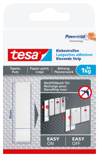Tesa 77771 - Indoor - Universalhaken - Weiß - Klebestreifen - 6 Stück(e)