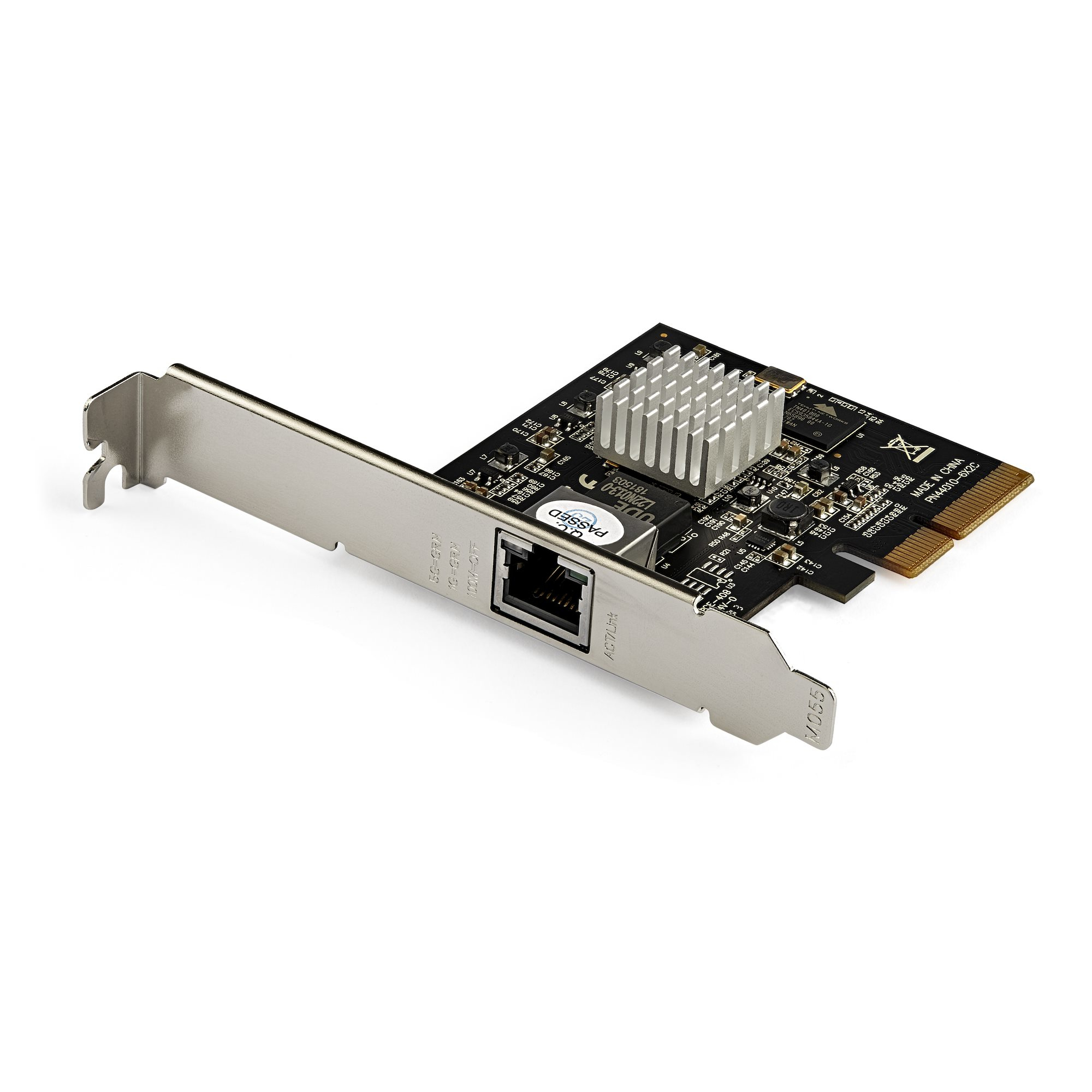 StarTech.com 5G PCIe Network Adapter Card, NBASE-T & 5GBASE-T 2.5BASE-T PCI Express Network Interface Adapter, 5GbE/2.5GbE/1GbE Multi Gigabit Ethernet Workstation NIC, 4 Speed LAN Card - 5G PCIe Network Card (ST5GPEXNB)