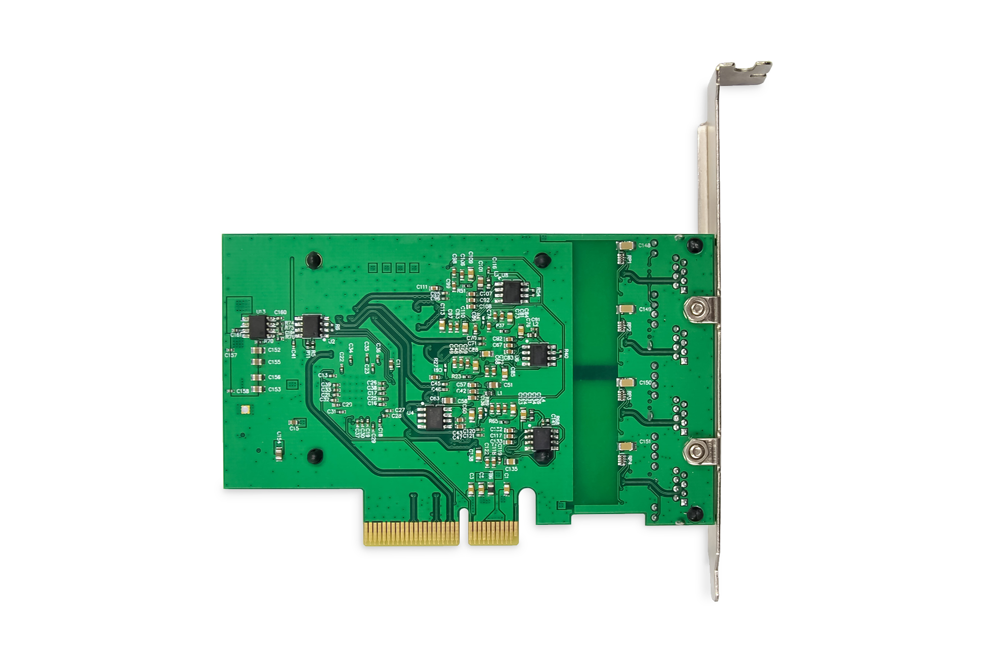 DIGITUS 4 Port 2,5 Gigabit Ethernet Netzwerkkarte, RJ45, PCI Express, Realtek Chipsatz
