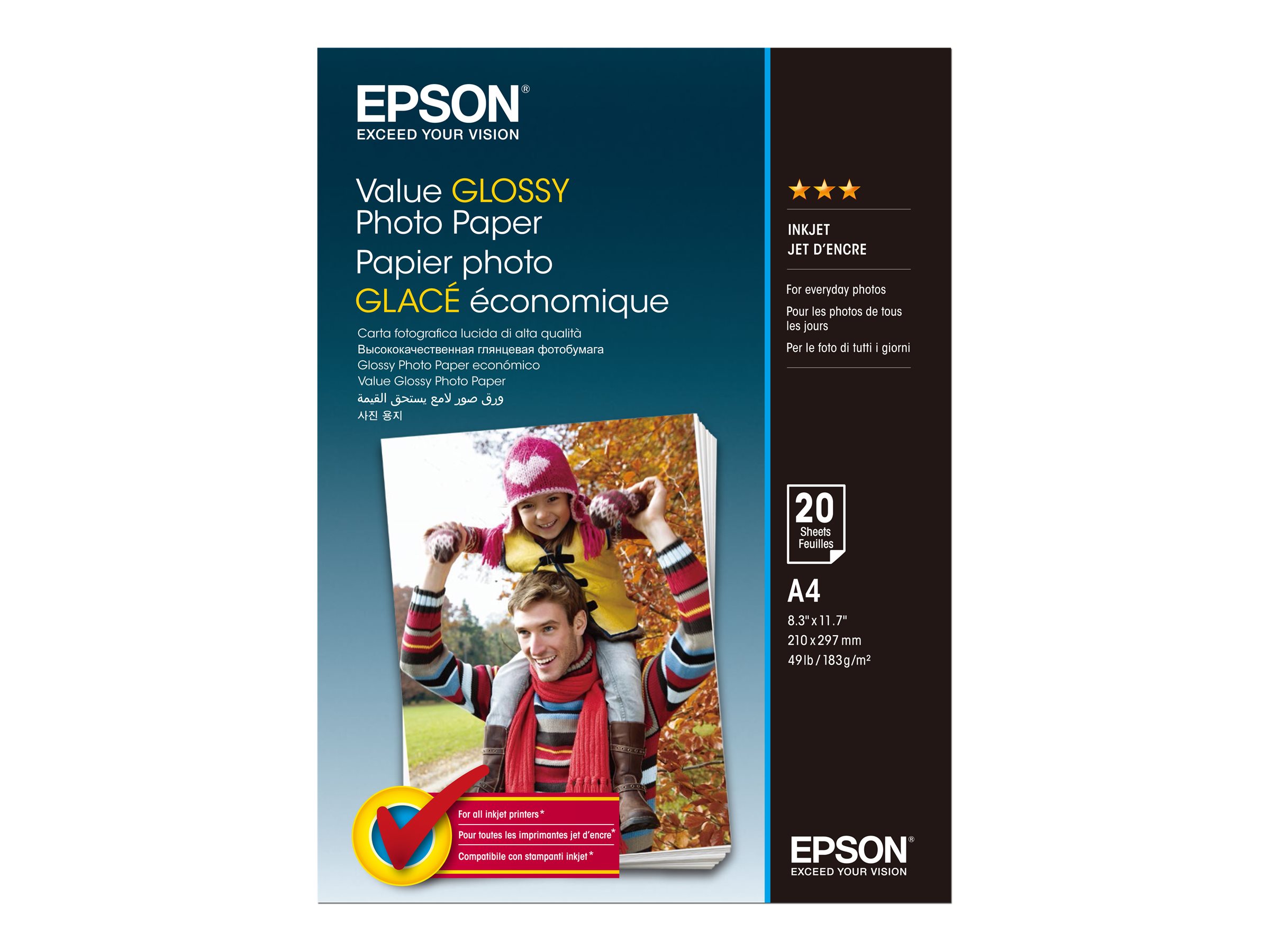 Epson Value - Glänzend - A4 (210 x 297 mm) - 183 g/m²