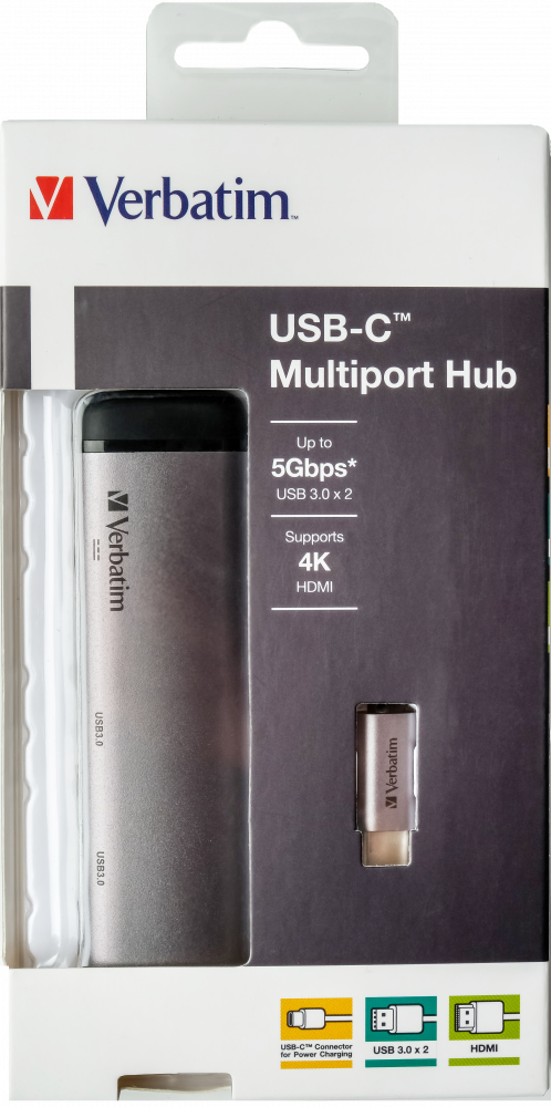 Verbatim Hub - 2 x SuperSpeed USB 3.0 + 1 x HDMI