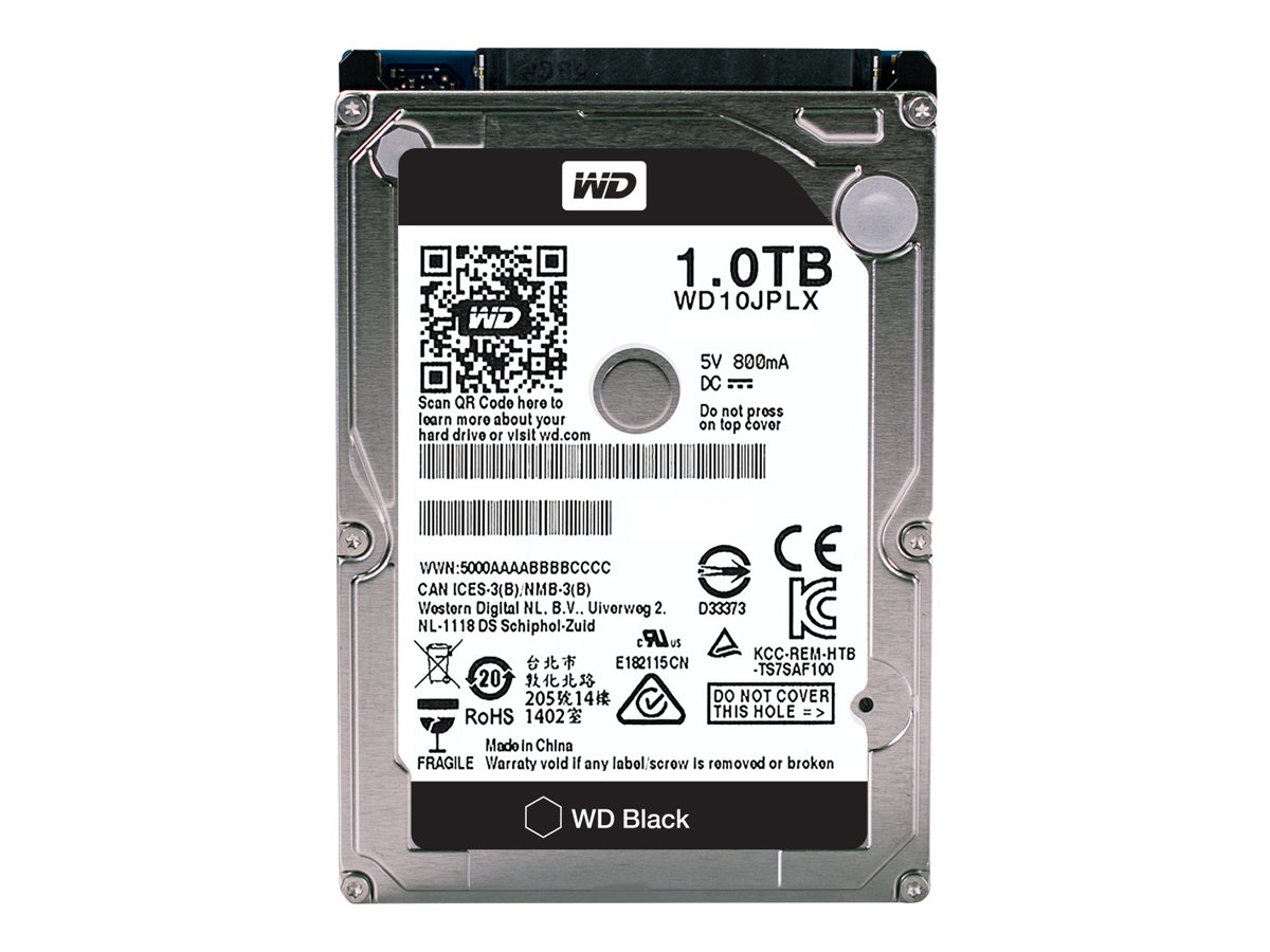 WD Black Performance Hard Drive WD10JPLX - Festplatte - 1 TB - intern - 2.5" (6.4 cm)