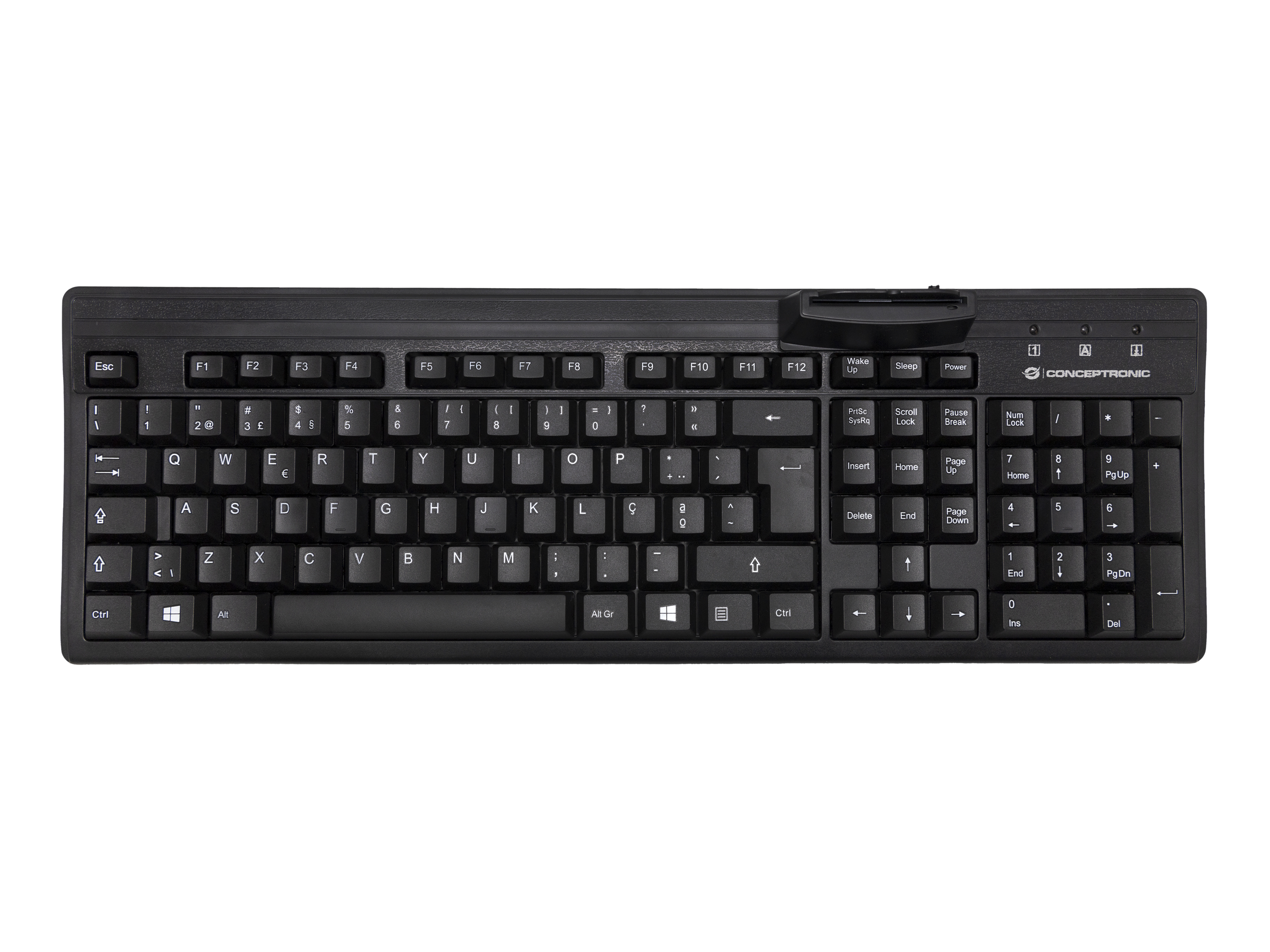 Conceptronic Tastatur - mit DNIe-Lesegerät