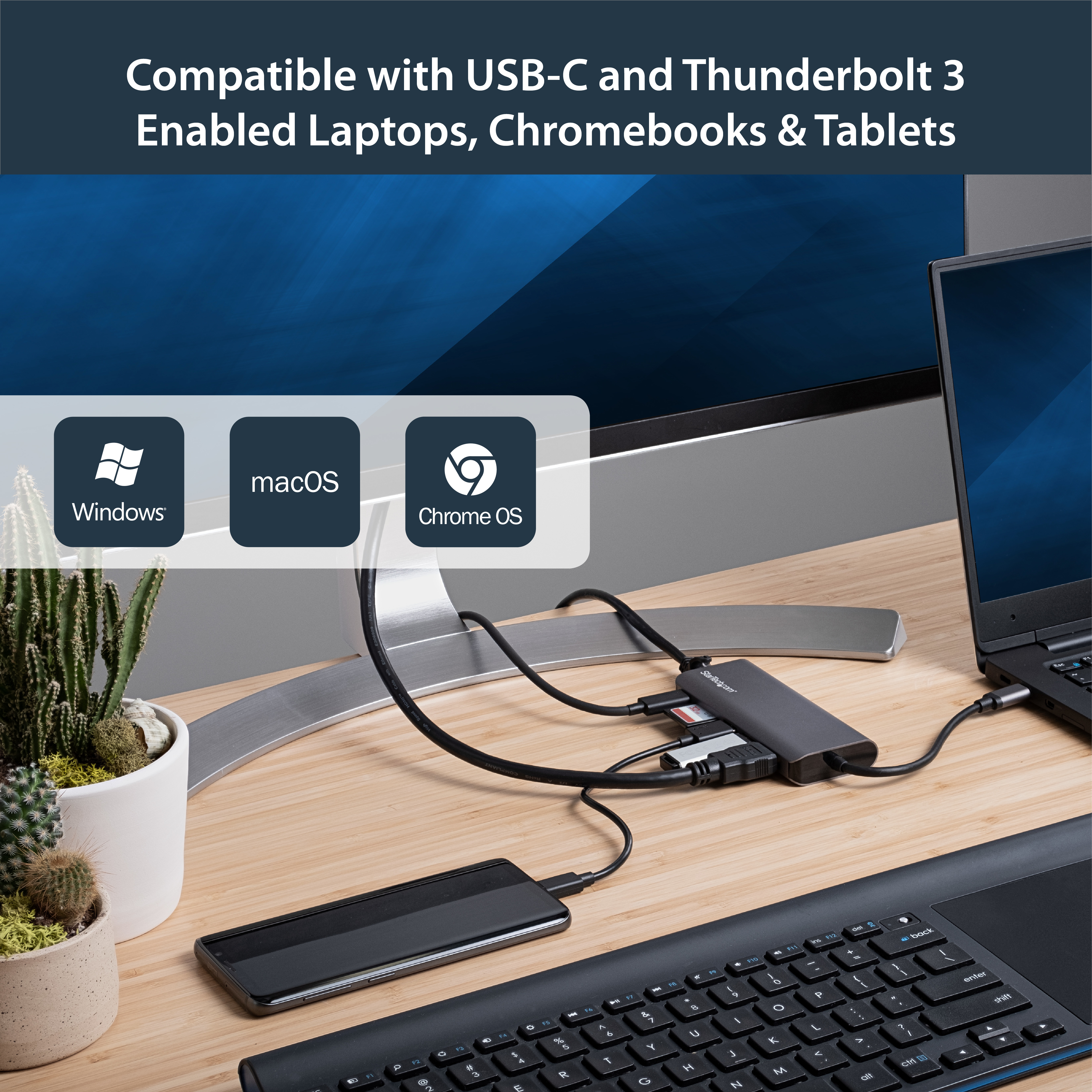 StarTech.com USB C Multiport Adapter mit HDMI - 4K - Mac/ Windows - SD Kartenleser - USB C zu USB 3.0 Hub - 2x USB-A 1x USB-C - 60W PD 3.0 - Aktualisierte Version des DKT30CSDHPD (DKT30CSDHPD3)