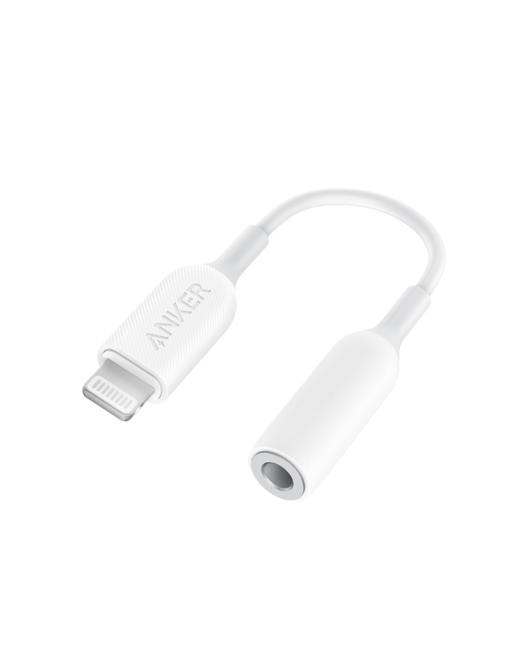 Anker Innovations Anker - Kabel Lightning auf Kopfhöreranschluss - Lightning männlich zu 4-poliger Mini-Stecker männlich - weiß - für Apple iPhone (Lightning)