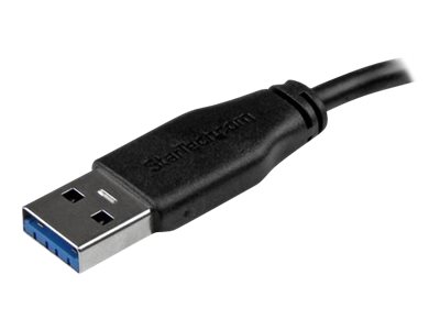 StarTech.com 15cm schlankes SuperSpeed USB 3.0 A auf Micro B Kabel - St/St - USB 3.0 Anschlusskabel - Schwarz - USB-Kabel - Micro-USB Type B (M)