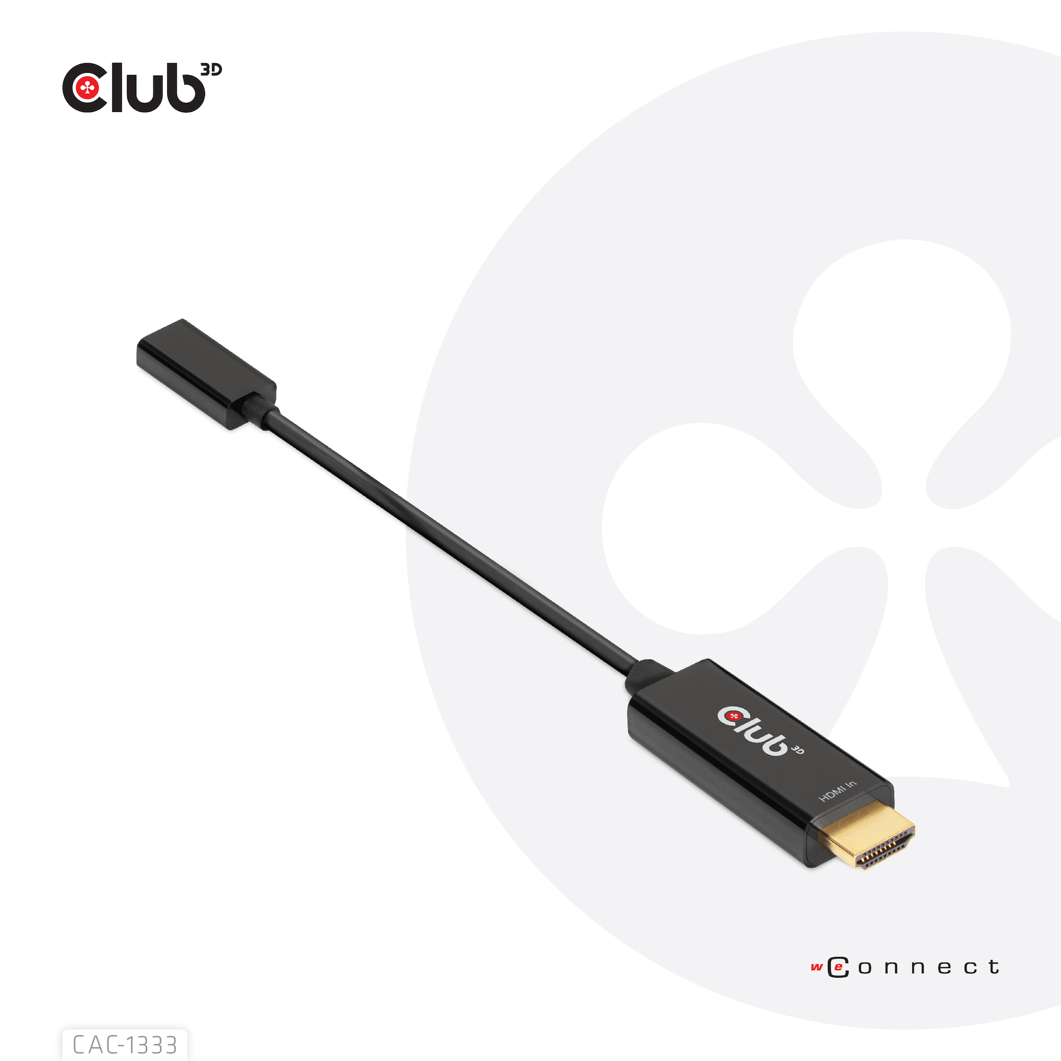 Club 3D Adapterkabel - HDMI männlich zu 24 pin USB-C weiblich